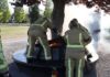 Drie jonge jongens steken oorlogsmonument in Sijtwendepark in brand Drie jonge jongens steken oorlogsmonument in Sijtwendepark in brand