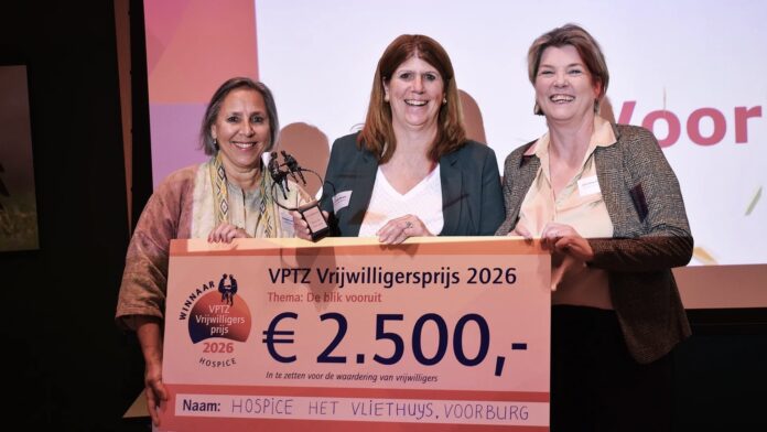 Hospice Het Vliethuys sleept vrijwilligersprijs in de wacht