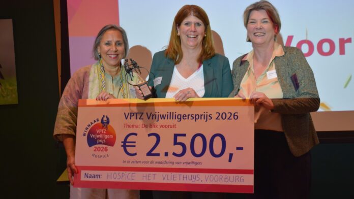 Hospice Het Vliethuys winnaar VPTZ Vrijwilligersprijs 2026 Hospice Het Vliethuys winnaar VPTZ Vrijwilligersprijs 2026