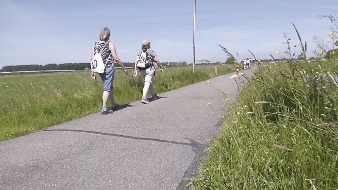 Wandelaars genieten van zon en polder tijdens Rondom Stompwijk (video) Wandelaars genieten van zon en polder tijdens Rondom Stompwijk (video)