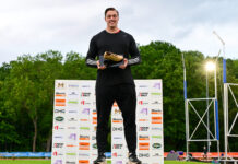 Gouden Spike weer voor discuswerper Ruben Rolvink