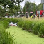 Auto te water bij Alrijne Ziekenhuis Leiderdorp
