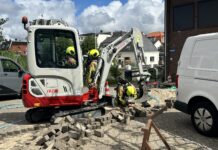Gaslek door graafwerkzaamheden bij Zijlsingel