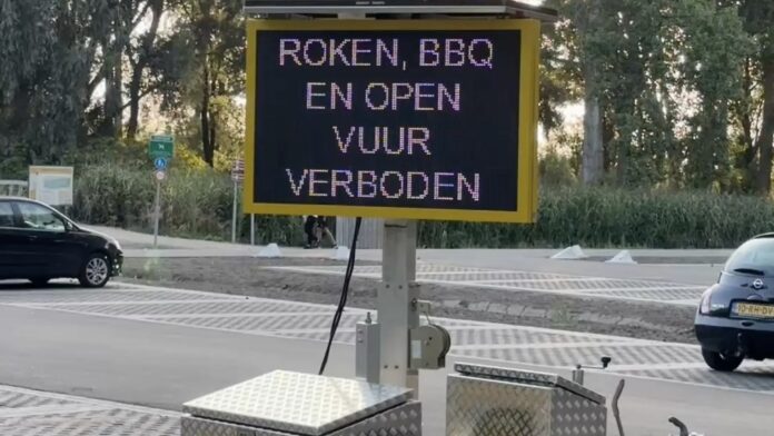 Roken, barbecueën en open vuur verboden in Vlietland vanwege brandgevaar