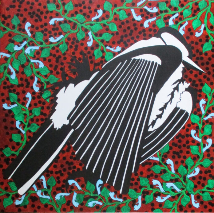 2026 RUST_Yvonne Burg_acryl-inkt en verf op doek 80x80cm