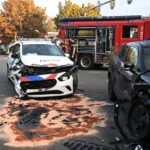 Gewonde bij aanrijding met politiewagen