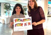 Laurie (12) wint ontwerpwedstrijd Pridebankje Oegstgeest
